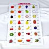 poster nama-nama buah untuk anak balita